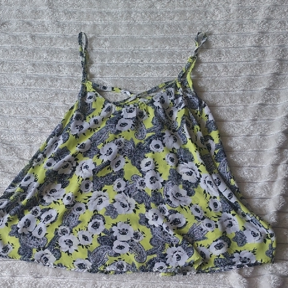Torrid Yellow and Black Floral Camisole - Picture 5 of 5